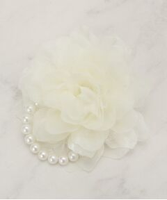 grove / グローブ ブローチ・コサージュ | シフォンチュールパール調コサージュ