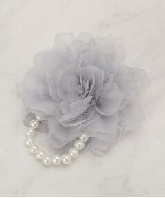 grove / グローブ ブローチ・コサージュ | シフォンチュールパール調コサージュ