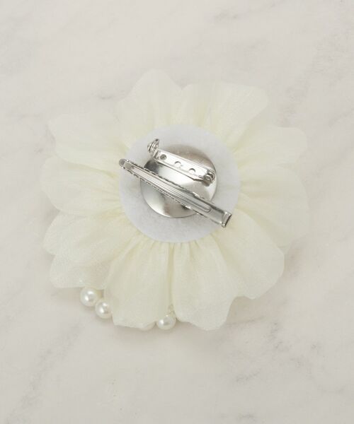 grove / グローブ ブローチ・コサージュ | シフォンチュールパール調コサージュ | 詳細2