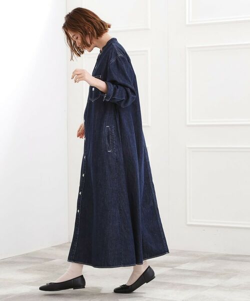 grove / グローブ ロング・マキシ丈ワンピース | 【Lee×grove別注】LOCO FLARE DRESS | 詳細3