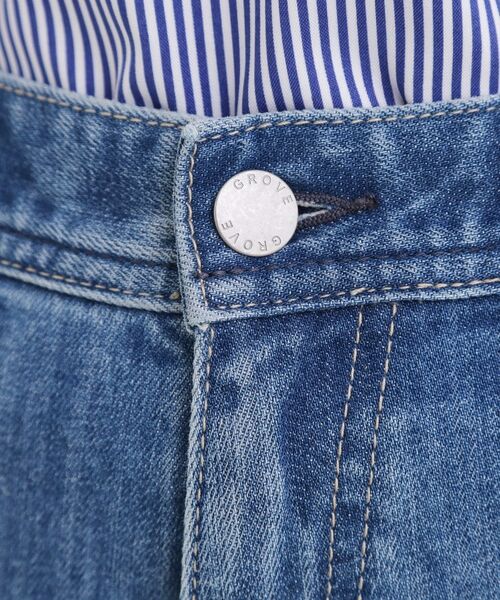 grove / グローブ デニムパンツ | 【貴島明日香さん着用・選べる着丈】大人のためのストレートデニムパンツ | 詳細28