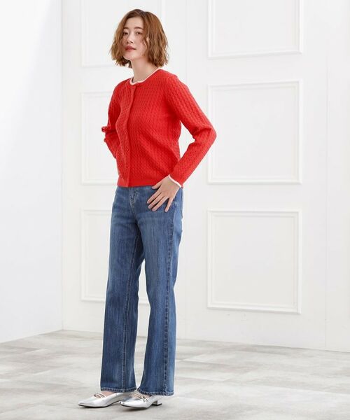 grove / グローブ デニムパンツ | 美シルエットデニムソフトフレアーパンツ | 詳細11