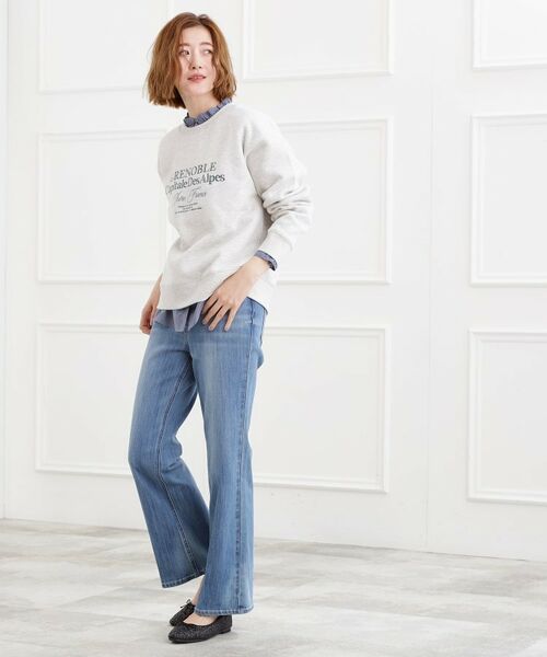 grove / グローブ デニムパンツ | 美シルエットデニムソフトフレアーパンツ | 詳細7