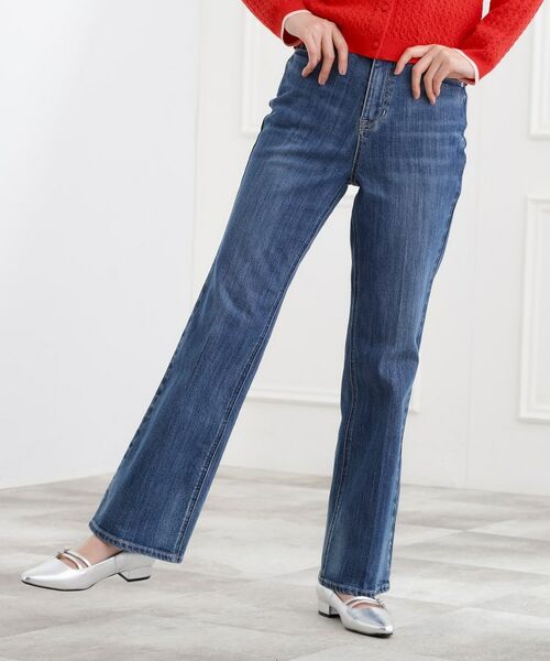 grove / グローブ デニムパンツ | 美シルエットデニムソフトフレアーパンツ | 詳細9