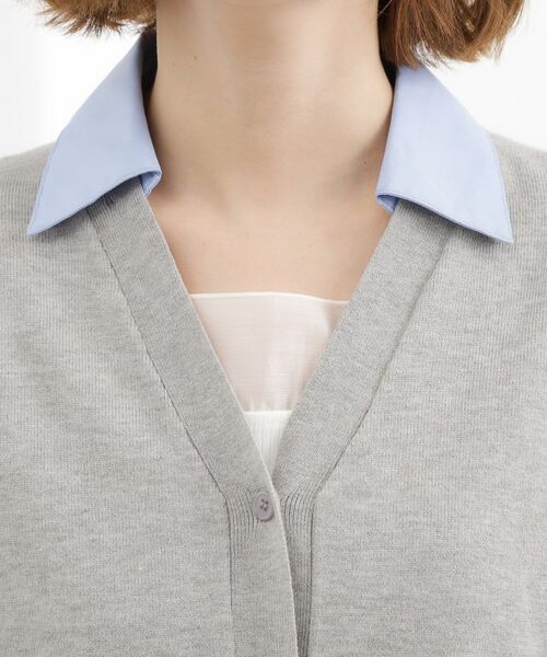 grove / グローブ カーディガン・ボレロ | シャツドッキング ニットカーディガン | 詳細11