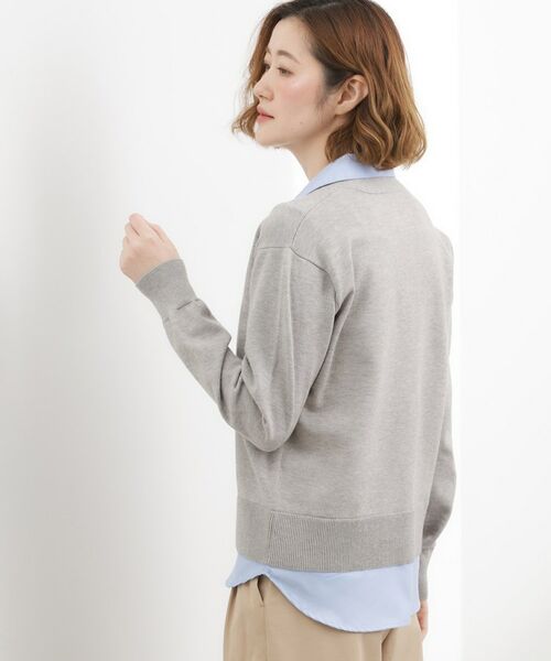 grove / グローブ カーディガン・ボレロ | シャツドッキング ニットカーディガン | 詳細3