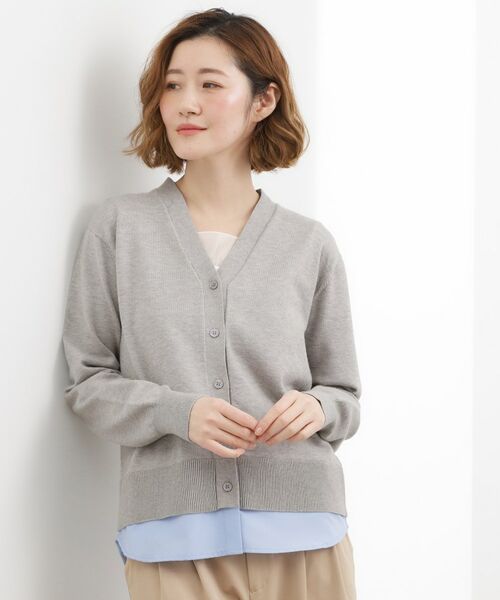 grove / グローブ カーディガン・ボレロ | シャツドッキング ニットカーディガン | 詳細6