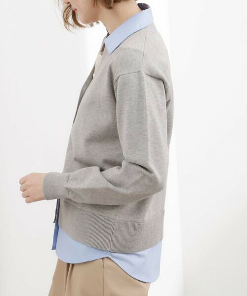 grove / グローブ カーディガン・ボレロ | シャツドッキング ニットカーディガン | 詳細9