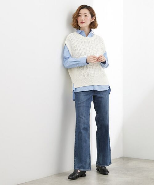 grove / グローブ ニット・セーター | リリヤーンケーブル ニットベスト | 詳細10