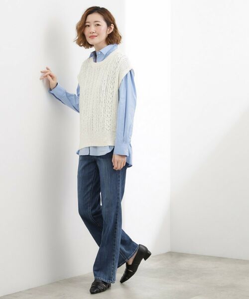grove / グローブ ニット・セーター | リリヤーンケーブル ニットベスト | 詳細11