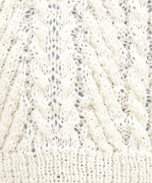 grove / グローブ ニット・セーター | リリヤーンケーブル ニットベスト | 詳細12