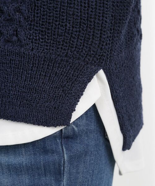 grove / グローブ ニット・セーター | リリヤーンケーブル ニットベスト | 詳細18