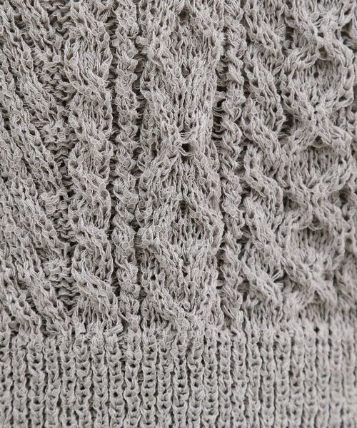 grove / グローブ ニット・セーター | リリヤーンケーブル ニットベスト | 詳細4