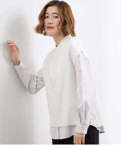 grove / グローブ シャツ・ブラウス | ニットベスト×シャツSET