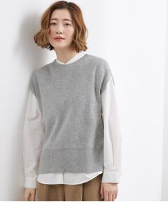 grove / グローブ シャツ・ブラウス | ニットベスト×シャツSET