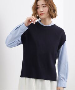 grove / グローブ シャツ・ブラウス | ニットベスト×シャツSET