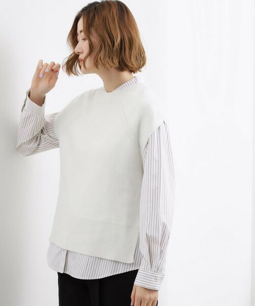 grove / グローブ シャツ・ブラウス | ニットベスト×シャツSET | 詳細2