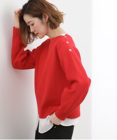 grove / グローブ ニット・セーター | 【おうちで洗える】顔周りすっきり、ボートネックニット