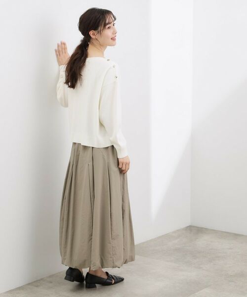 grove / グローブ ニット・セーター | 【おうちで洗える】顔周りすっきり、ボートネックニット | 詳細3