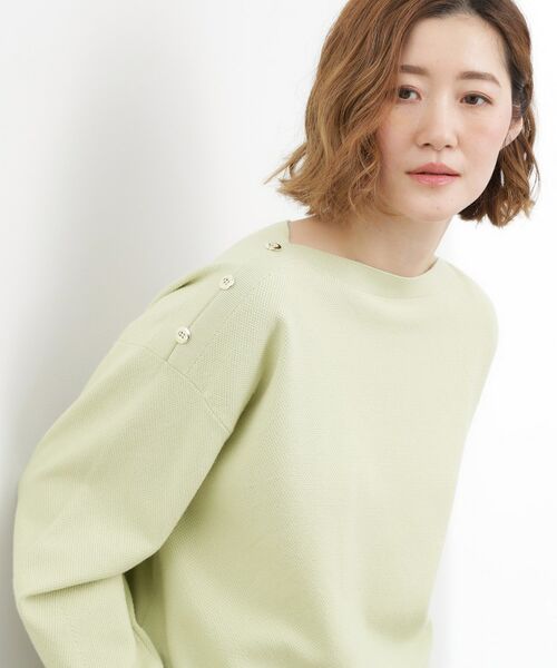 grove / グローブ ニット・セーター | 【おうちで洗える】顔周りすっきり、ボートネックニット | 詳細9
