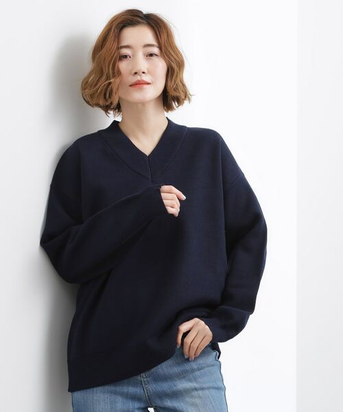 grove / グローブ ニット・セーター | スウェットライクVネックニット | 詳細10