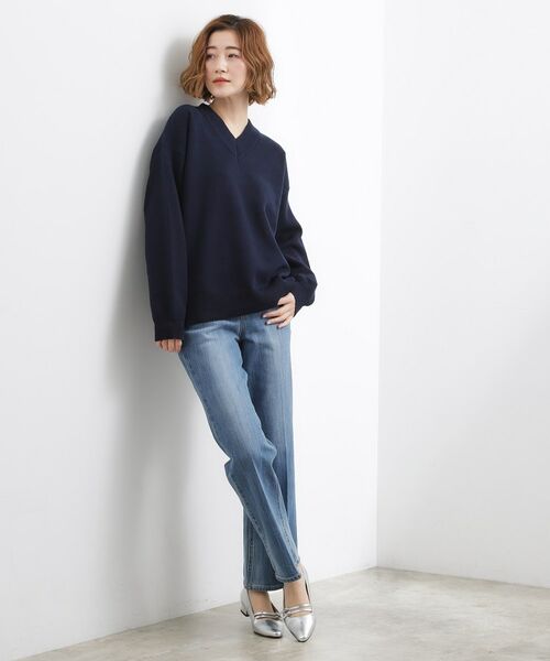 grove / グローブ ニット・セーター | スウェットライクVネックニット | 詳細11