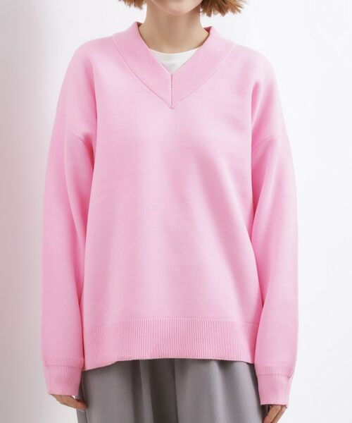 grove / グローブ ニット・セーター | スウェットライクVネックニット | 詳細13