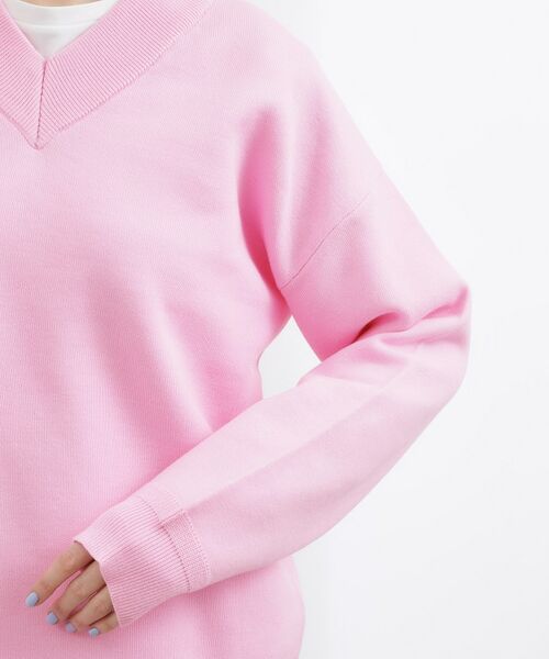 grove / グローブ ニット・セーター | スウェットライクVネックニット | 詳細17