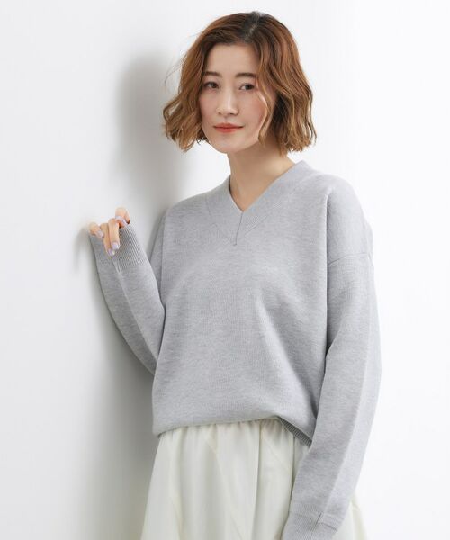 grove / グローブ ニット・セーター | スウェットライクVネックニット | 詳細2