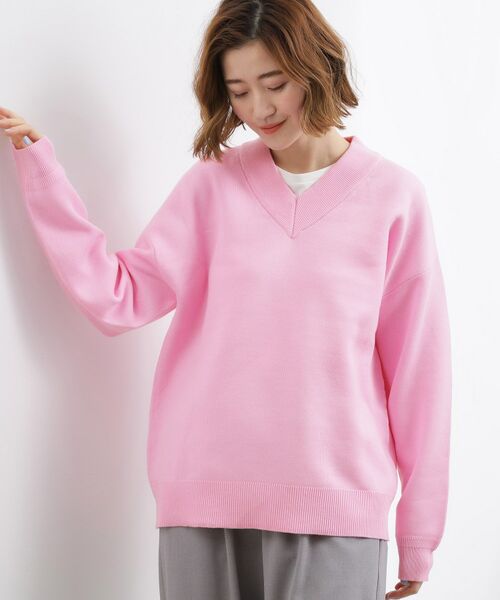 grove / グローブ ニット・セーター | スウェットライクVネックニット | 詳細5