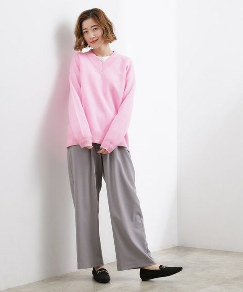 grove / グローブ ニット・セーター | スウェットライクVネックニット | 詳細6