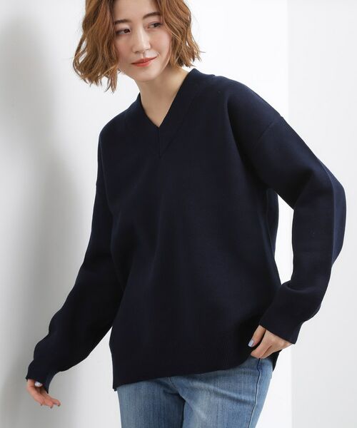 grove / グローブ ニット・セーター | スウェットライクVネックニット | 詳細9
