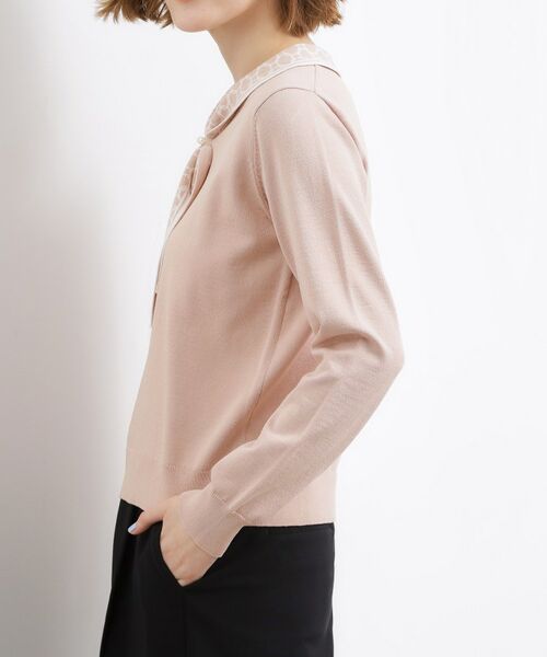 grove / グローブ ニット・セーター | スカーフ柄ボウタイニットプルオーバー | 詳細10