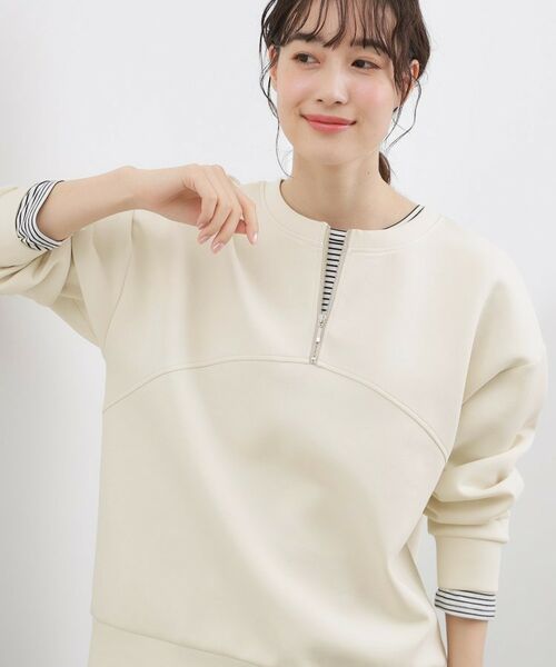 grove / グローブ スウェット | 2WAYハーフジップスウェット | 詳細1