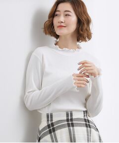 grove / グローブ カットソー | シルクライクリブタートルネック