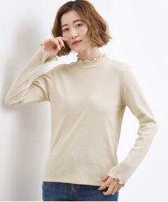 grove / グローブ カットソー | シルクライクリブタートルネック