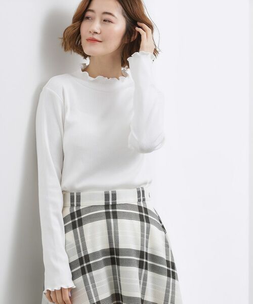 grove / グローブ カットソー | シルクライクリブタートルネック | 詳細1