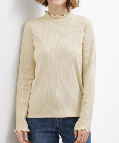 grove / グローブ カットソー | シルクライクリブタートルネック | 詳細13