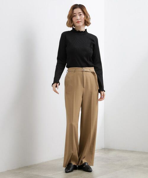 grove / グローブ カットソー | シルクライクリブタートルネック | 詳細7