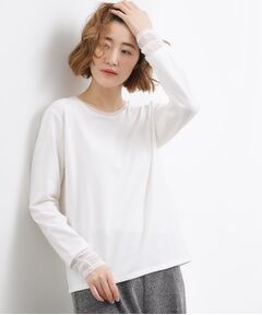 grove / グローブ カットソー | シアーレイヤードスリーブロンT