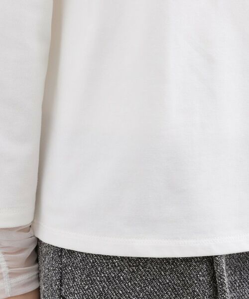 grove / グローブ カットソー | シアーレイヤードスリーブロンT | 詳細11
