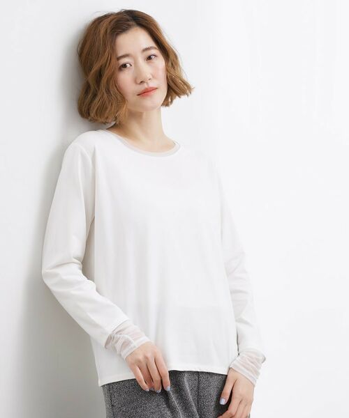 grove / グローブ カットソー | シアーレイヤードスリーブロンT | 詳細2