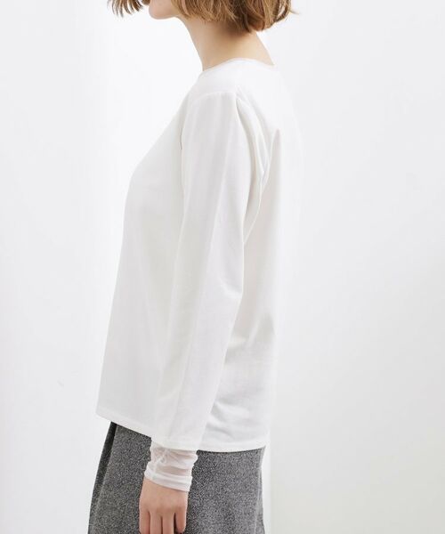 grove / グローブ カットソー | シアーレイヤードスリーブロンT | 詳細6