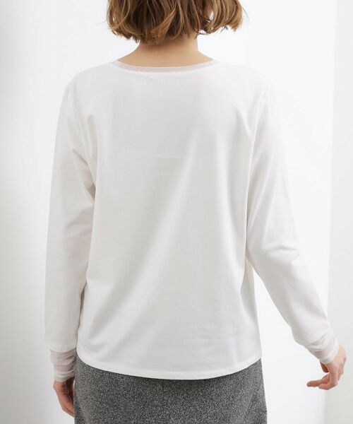 grove / グローブ カットソー | シアーレイヤードスリーブロンT | 詳細7