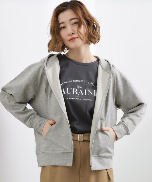 grove / グローブ パーカー | ベアミニ裏毛 ジップフーディ（グレー(012)）