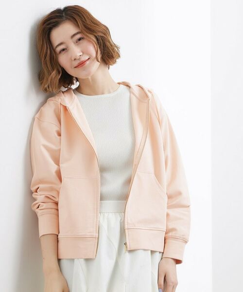 grove / グローブ パーカー | ベアミニ裏毛 ジップフーディ（ピンク(071)）