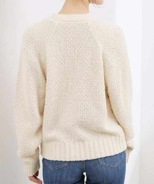 grove / グローブ カーディガン・ボレロ | コットン混バスケットVネックカーディガン | 詳細15