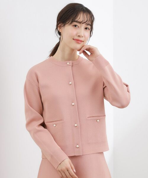 grove / グローブ カーディガン・ボレロ | 【SETUP対応】パール調釦ニットカーディガン | 詳細5