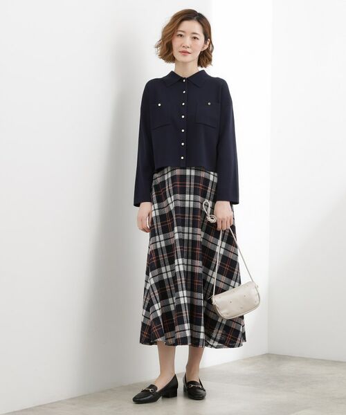 grove / グローブ カーディガン・ボレロ | コットンブレンド襟付きカーディガン | 詳細15