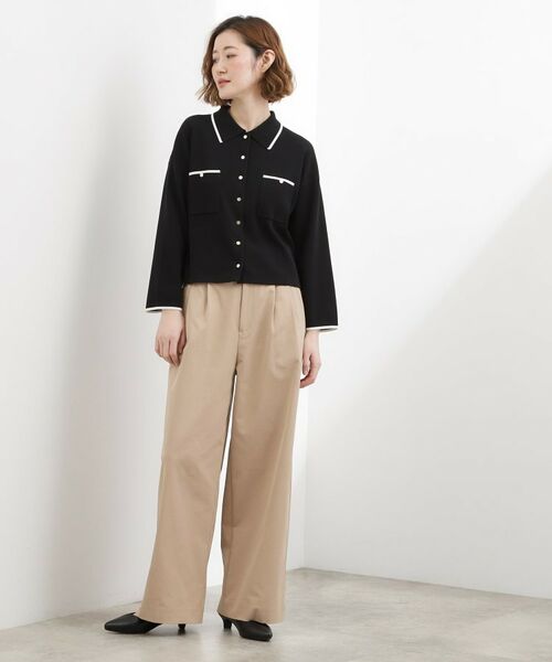 grove / グローブ カーディガン・ボレロ | コットンブレンド襟付きカーディガン | 詳細19